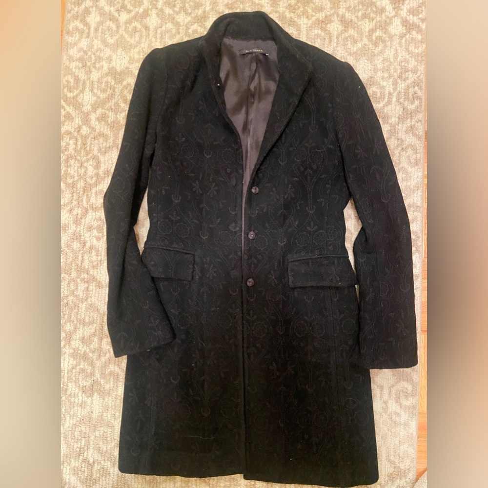TAHARI DOUBLE FACE WOOL BLEND Elegant Coat